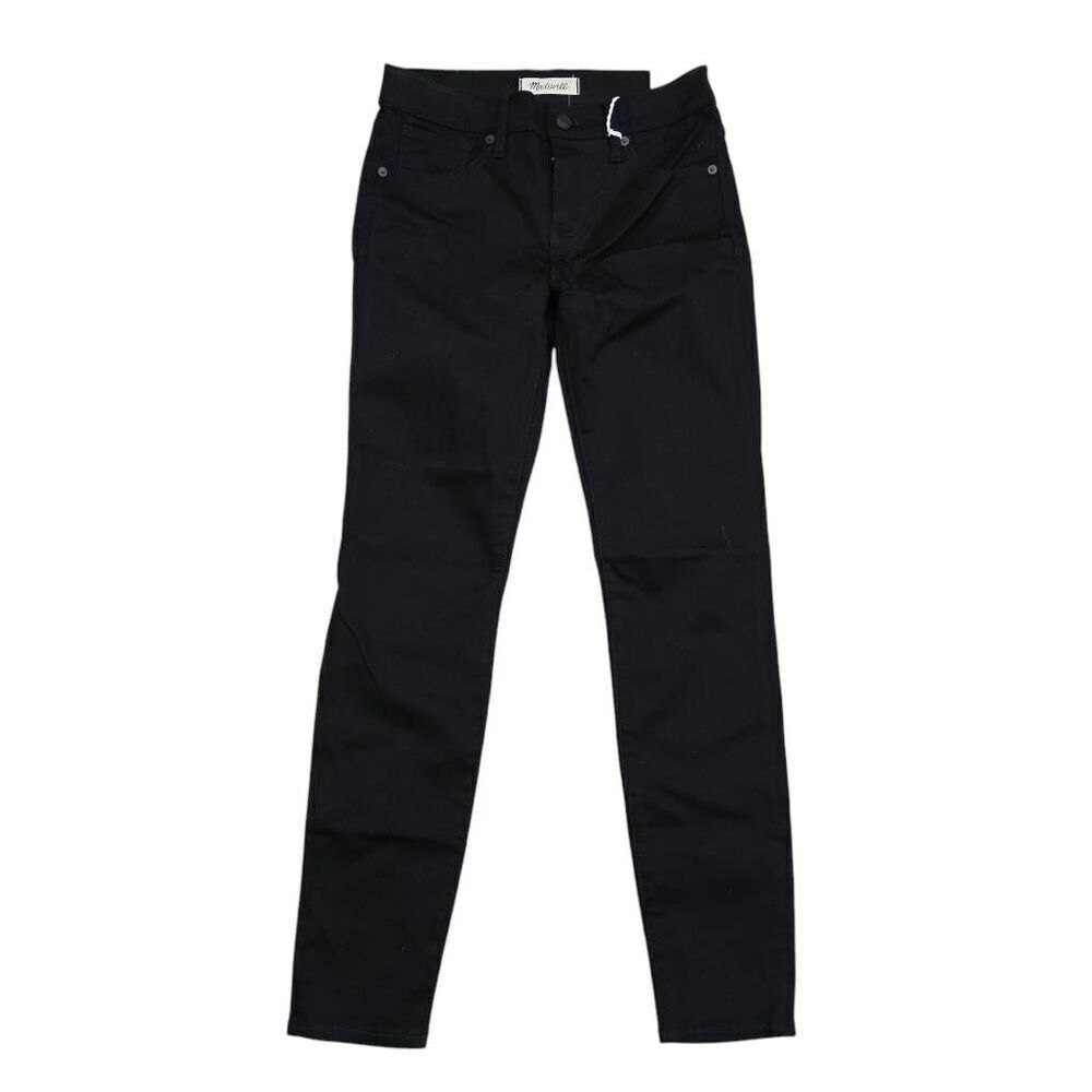 Madewell Skinny Jeans Women's 8 Black Dark Wash Denim Mid-Rise Retro‎ Stretch